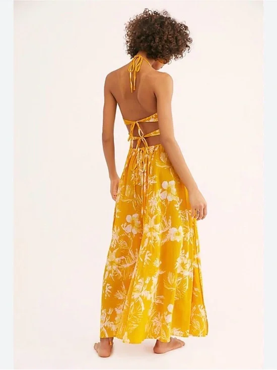 free people lille printed maxi dress Free People Womens Lille Printed Sleeveless Maxi Dress Pink S